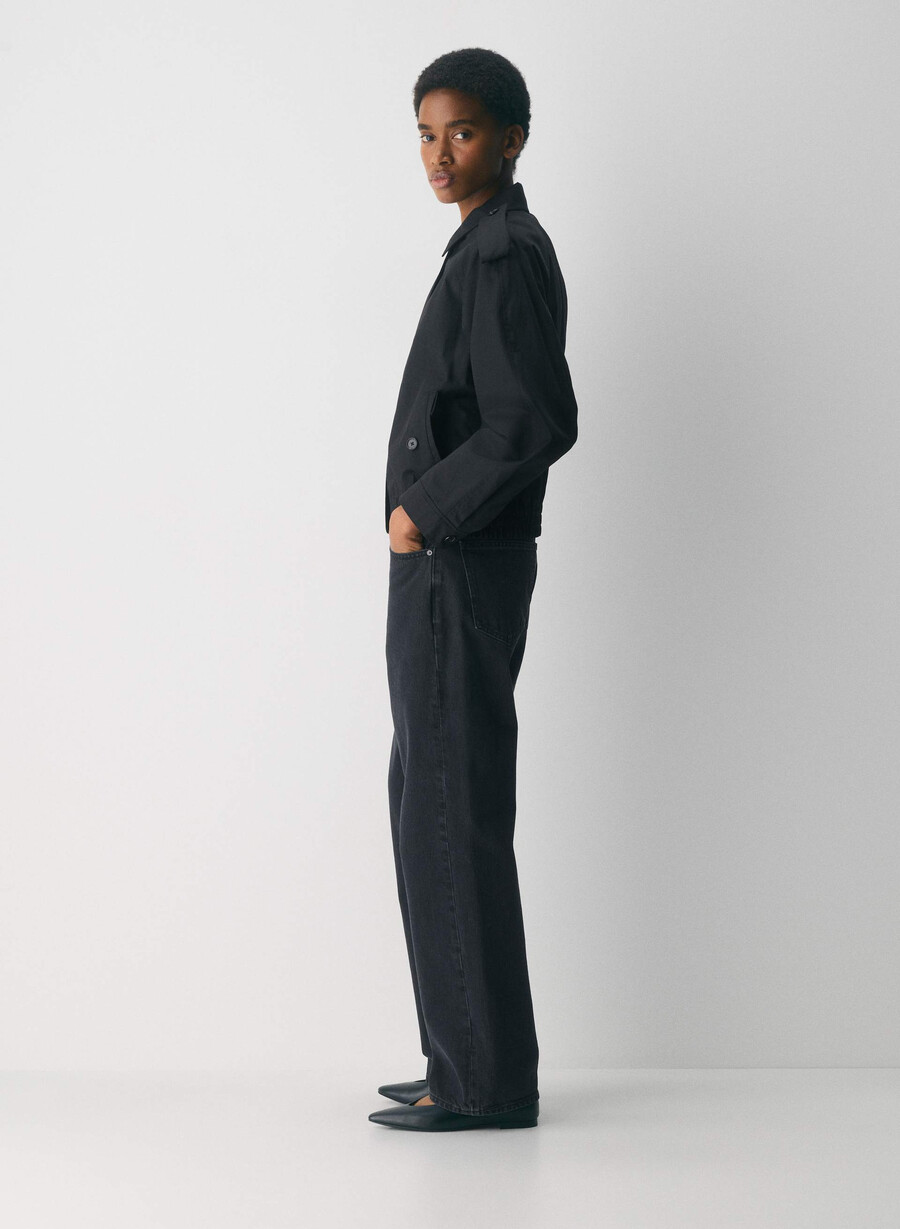 the arno jacket - city twill black