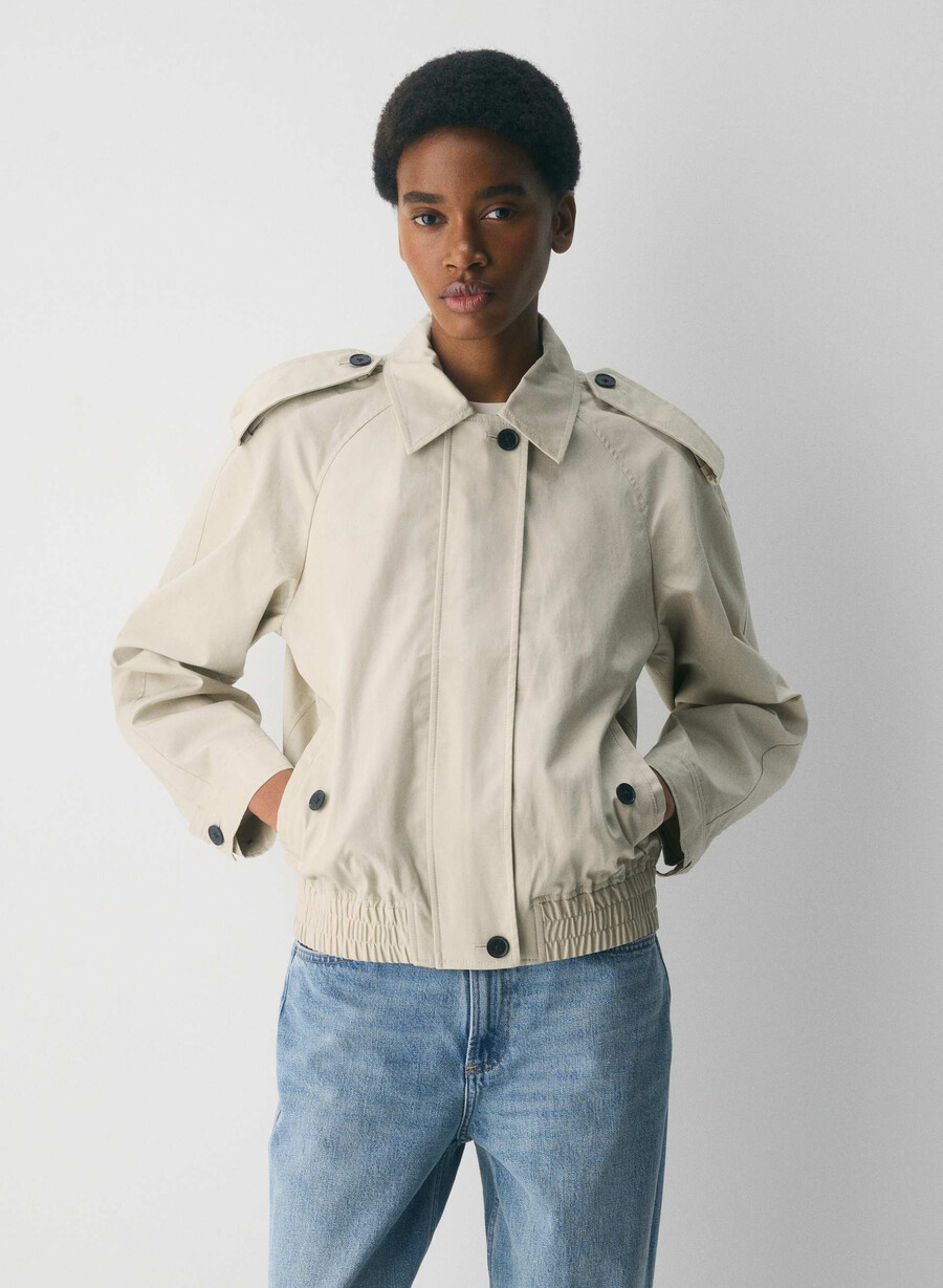 the arno jacket - city twill oyster