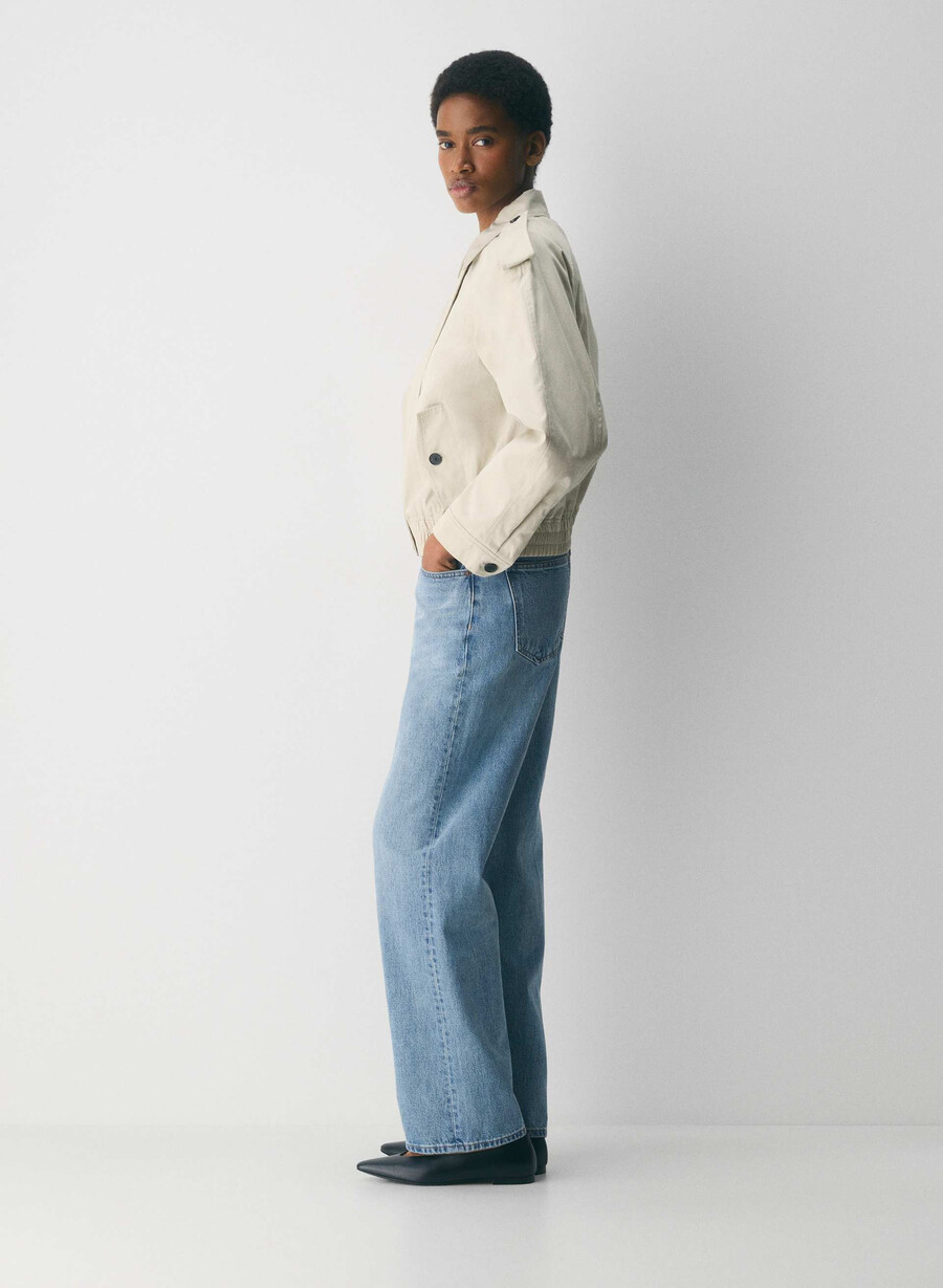 the arno jacket - city twill oyster