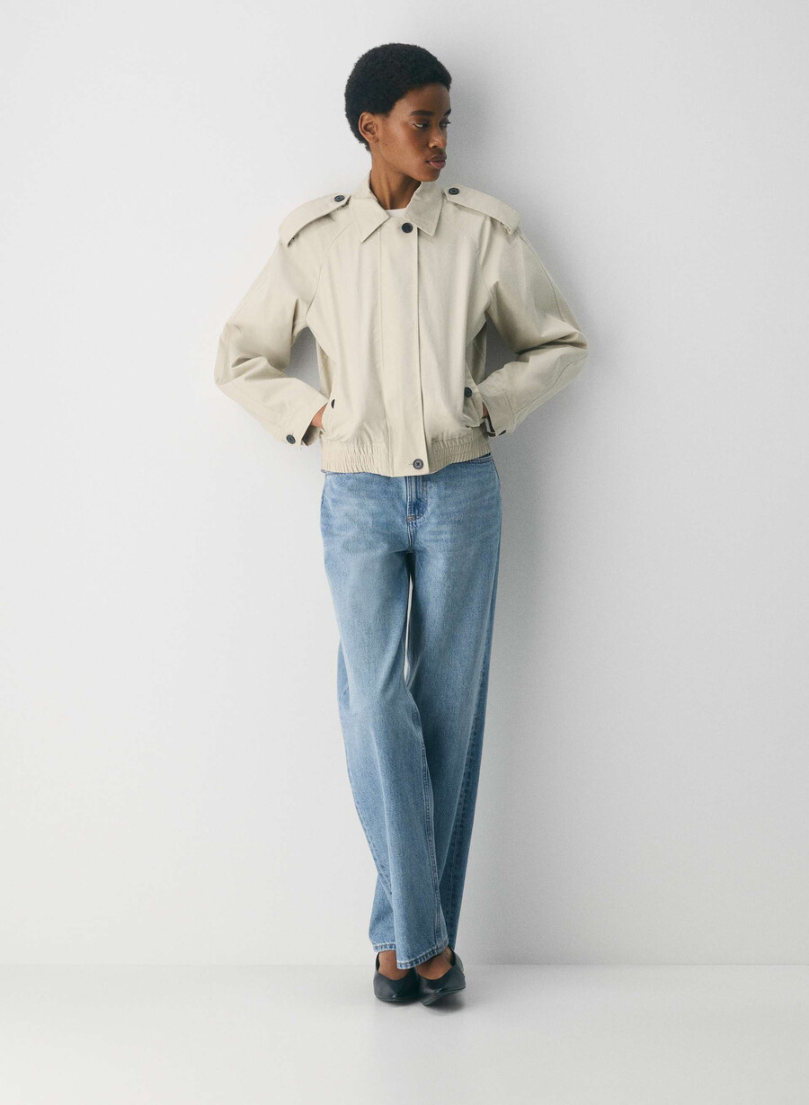 the arno jacket - city twill oyster