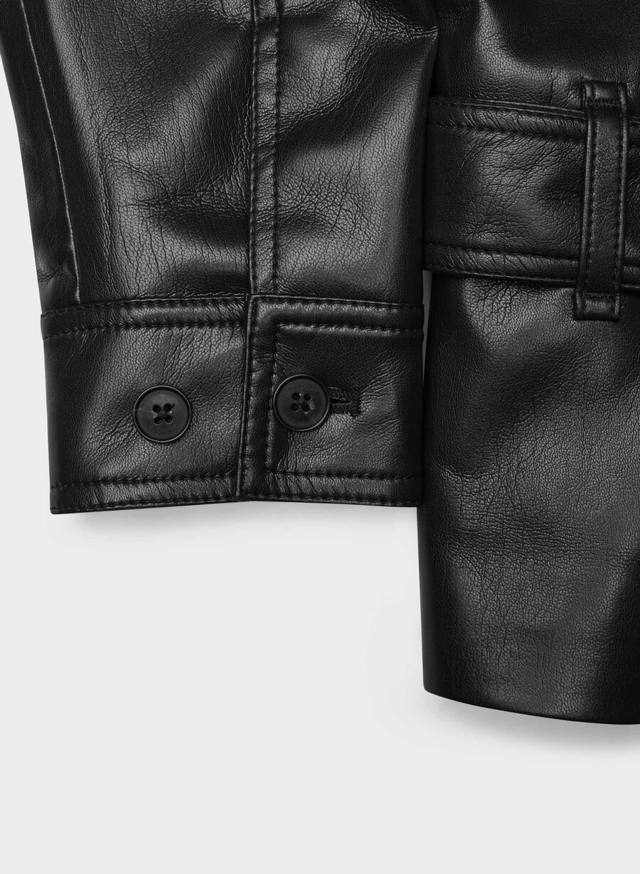 kerr jacket - unreal leather black