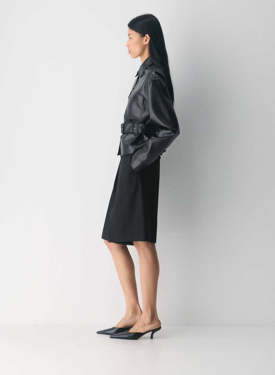 kerr jacket - unreal leather black