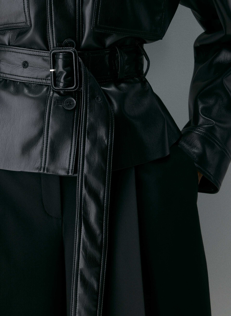 kerr jacket - unreal leather black