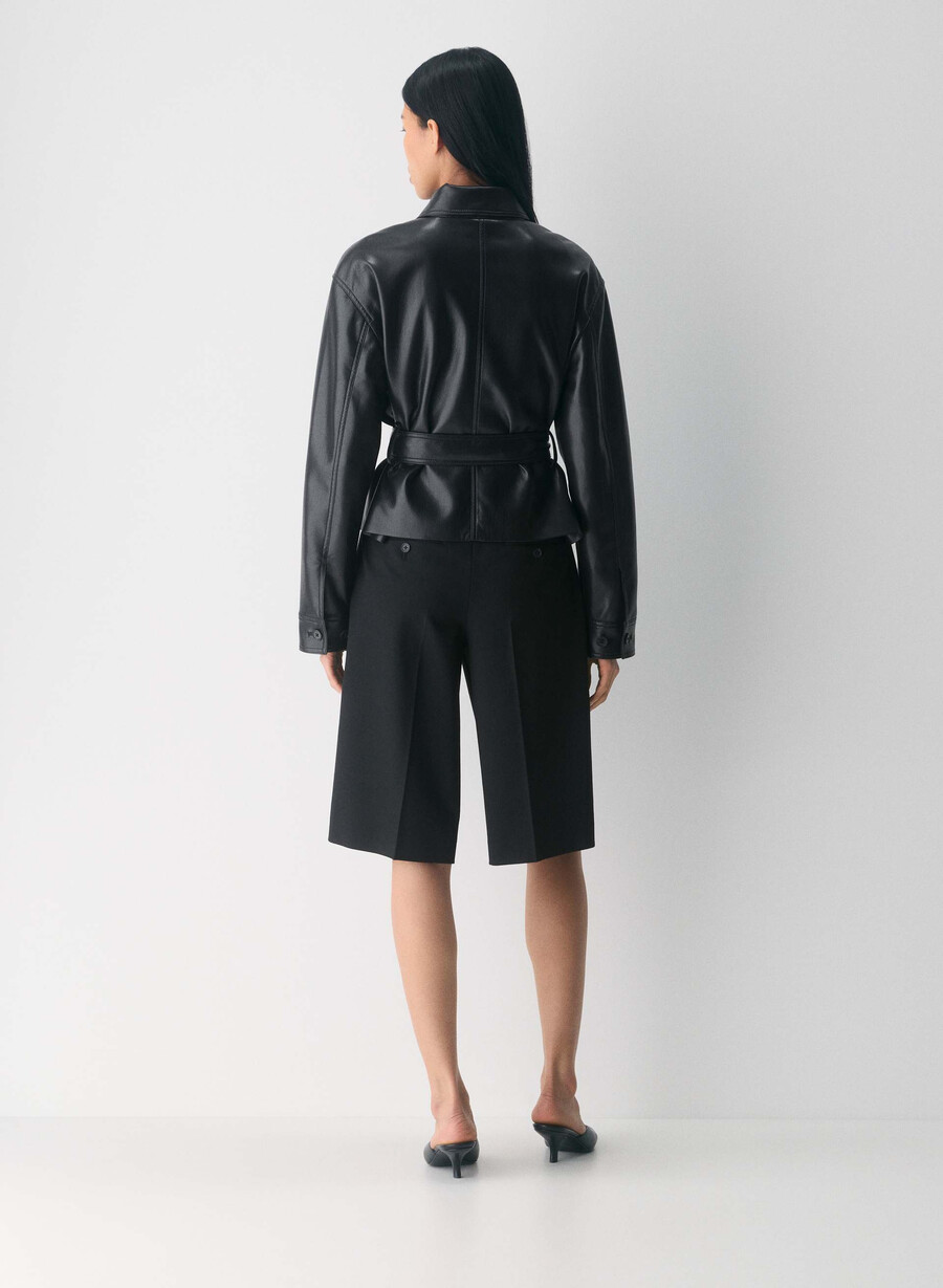 kerr jacket - unreal leather black