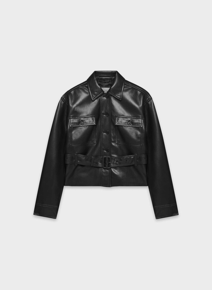 kerr jacket - unreal leather black