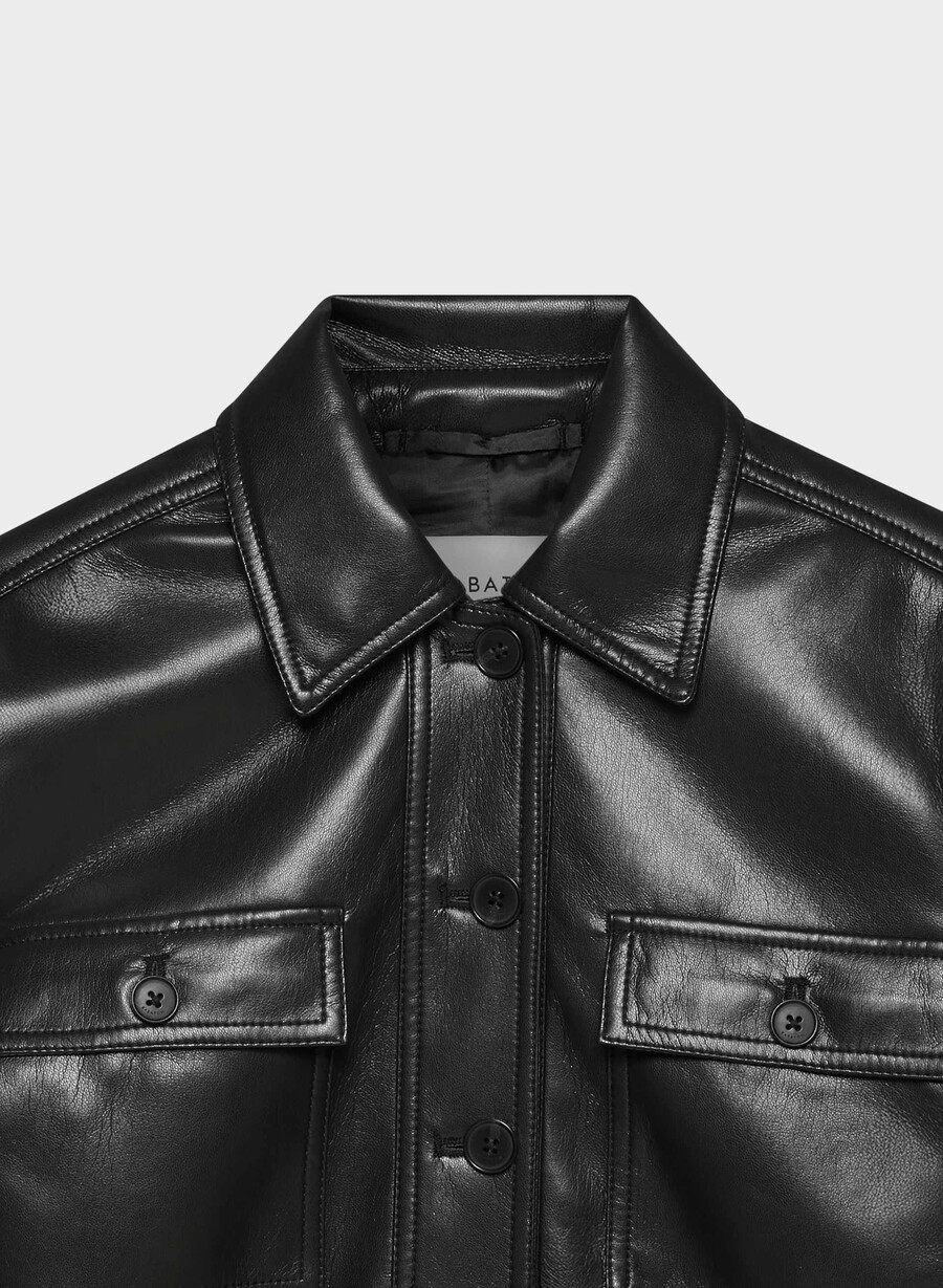 kerr jacket - unreal leather black