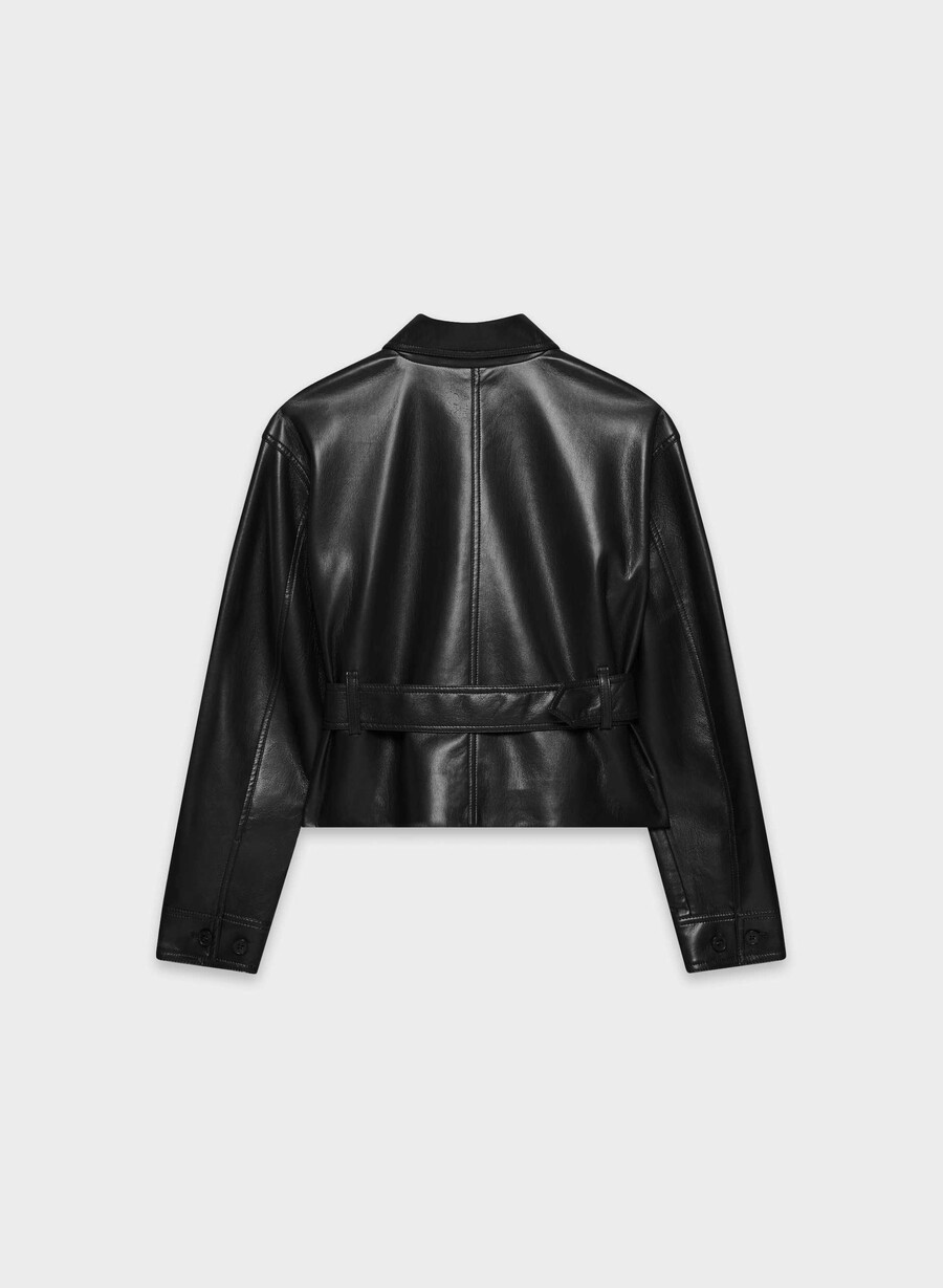 kerr jacket - unreal leather black