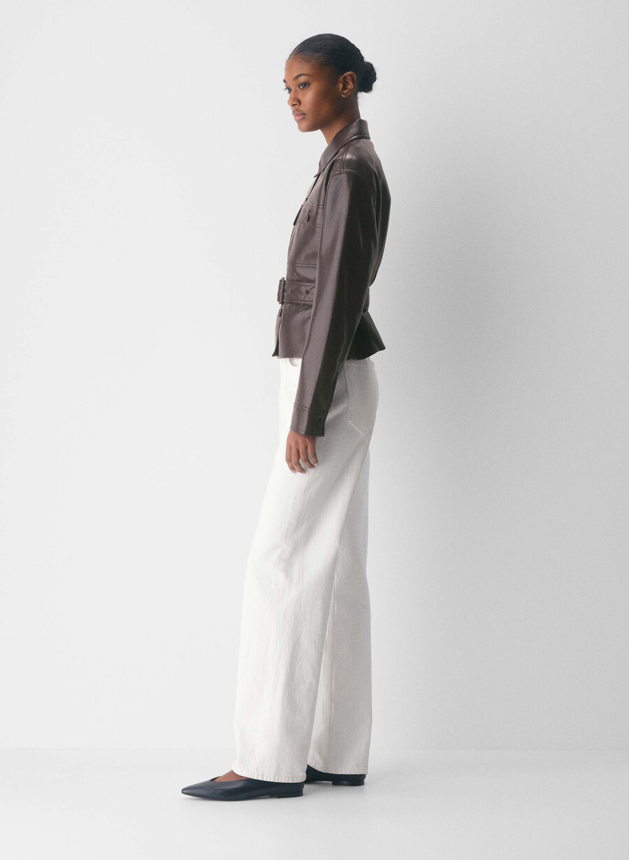 kerr jacket - unreal leather rich mocha brown