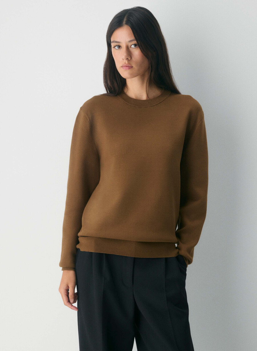 calloway sweater chocolatier brown
