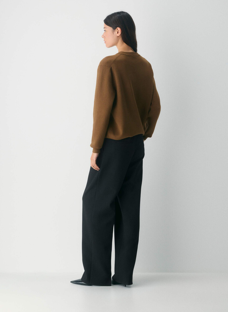 calloway sweater chocolatier brown
