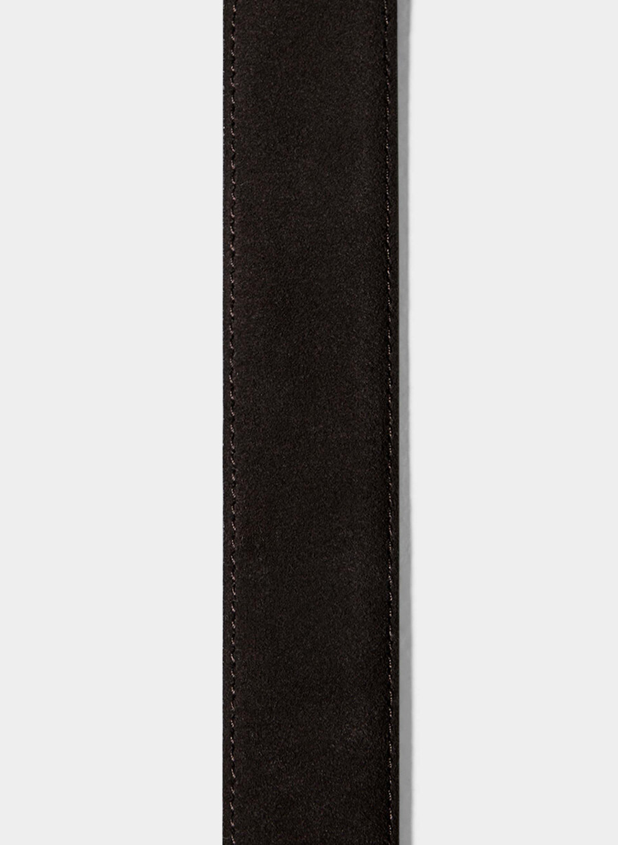 legendary solid brass suede wide belt mdrn brn vntg slvr