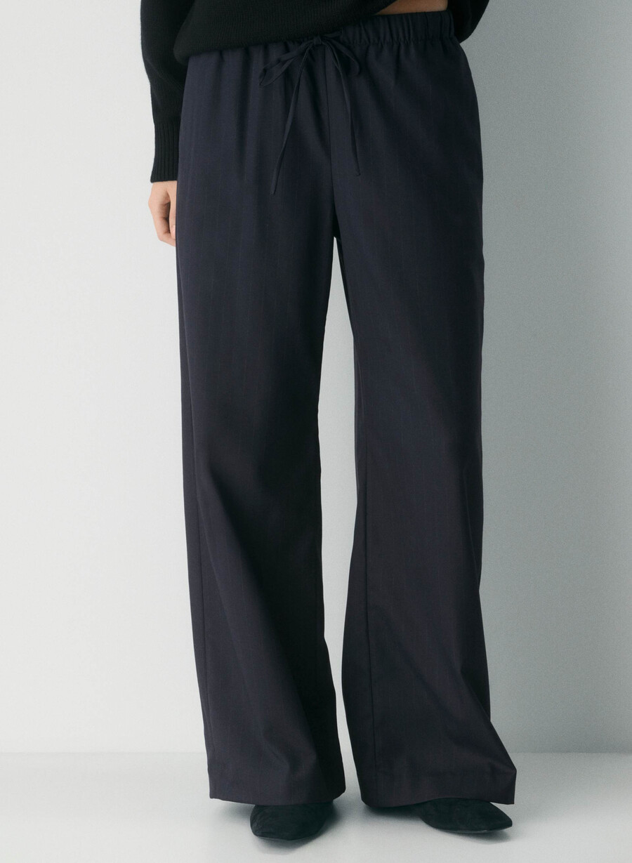 the lodge pant - refined brnt stripe dk n nvgr