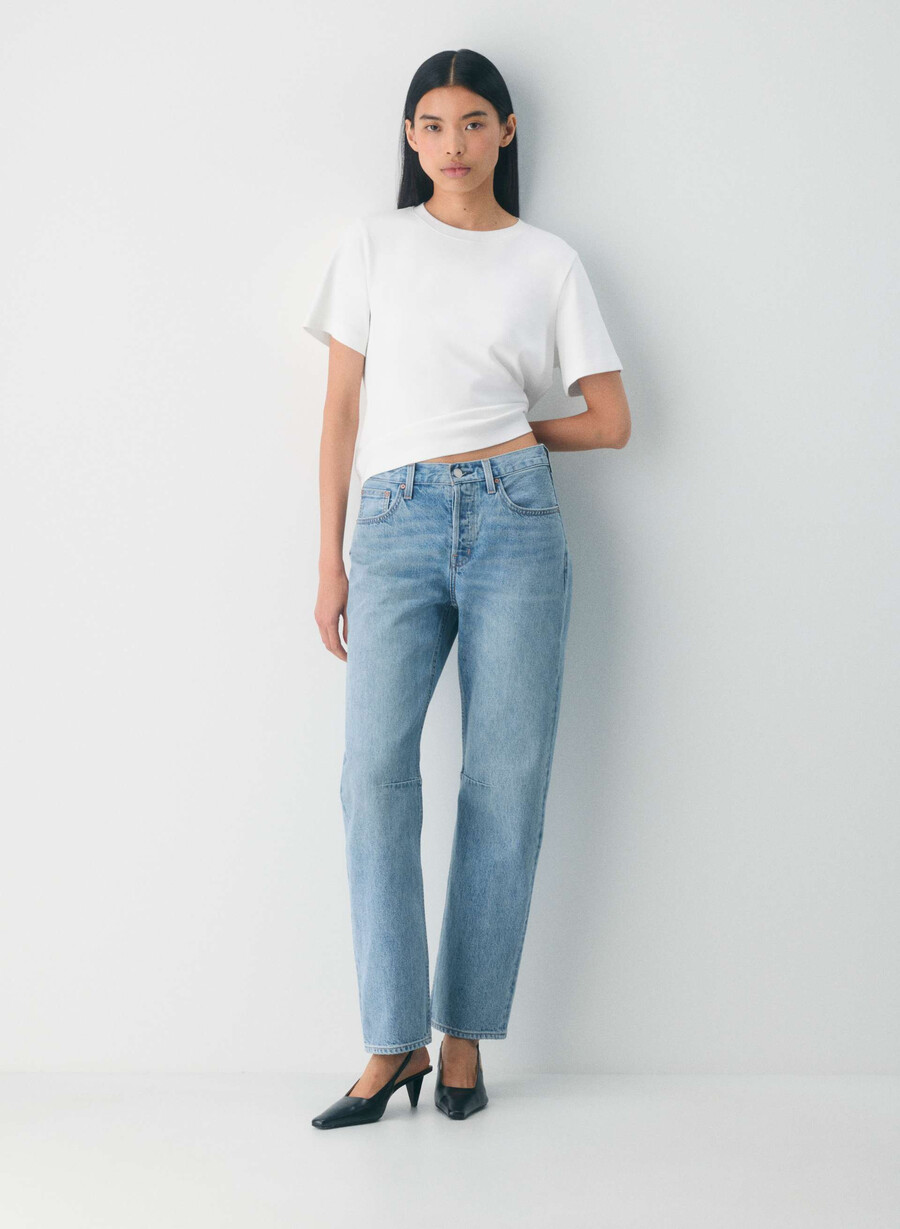 denim forum the 90s mid-rise loose tapered jean 7 yrs bleu taboo