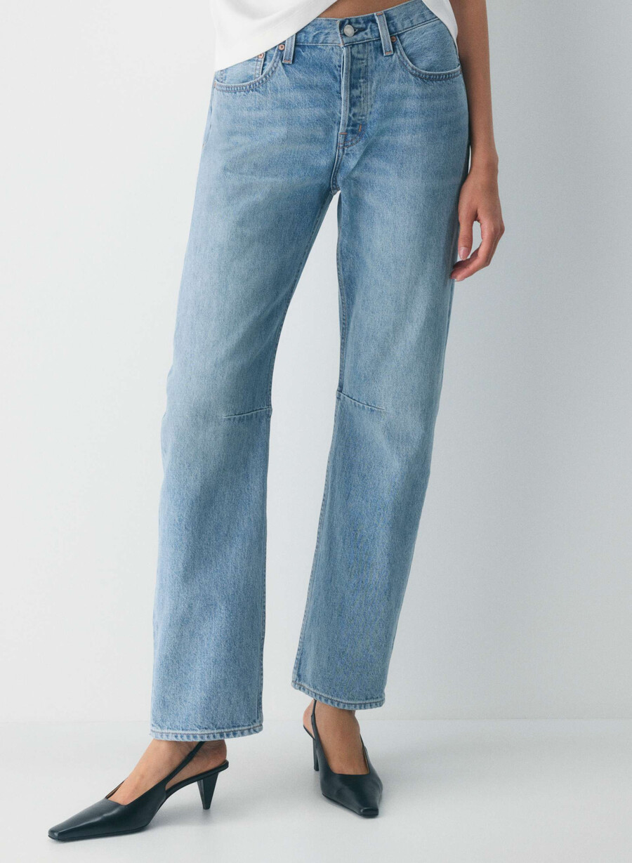 denim forum the 90s mid-rise loose tapered jean 7 yrs bleu taboo