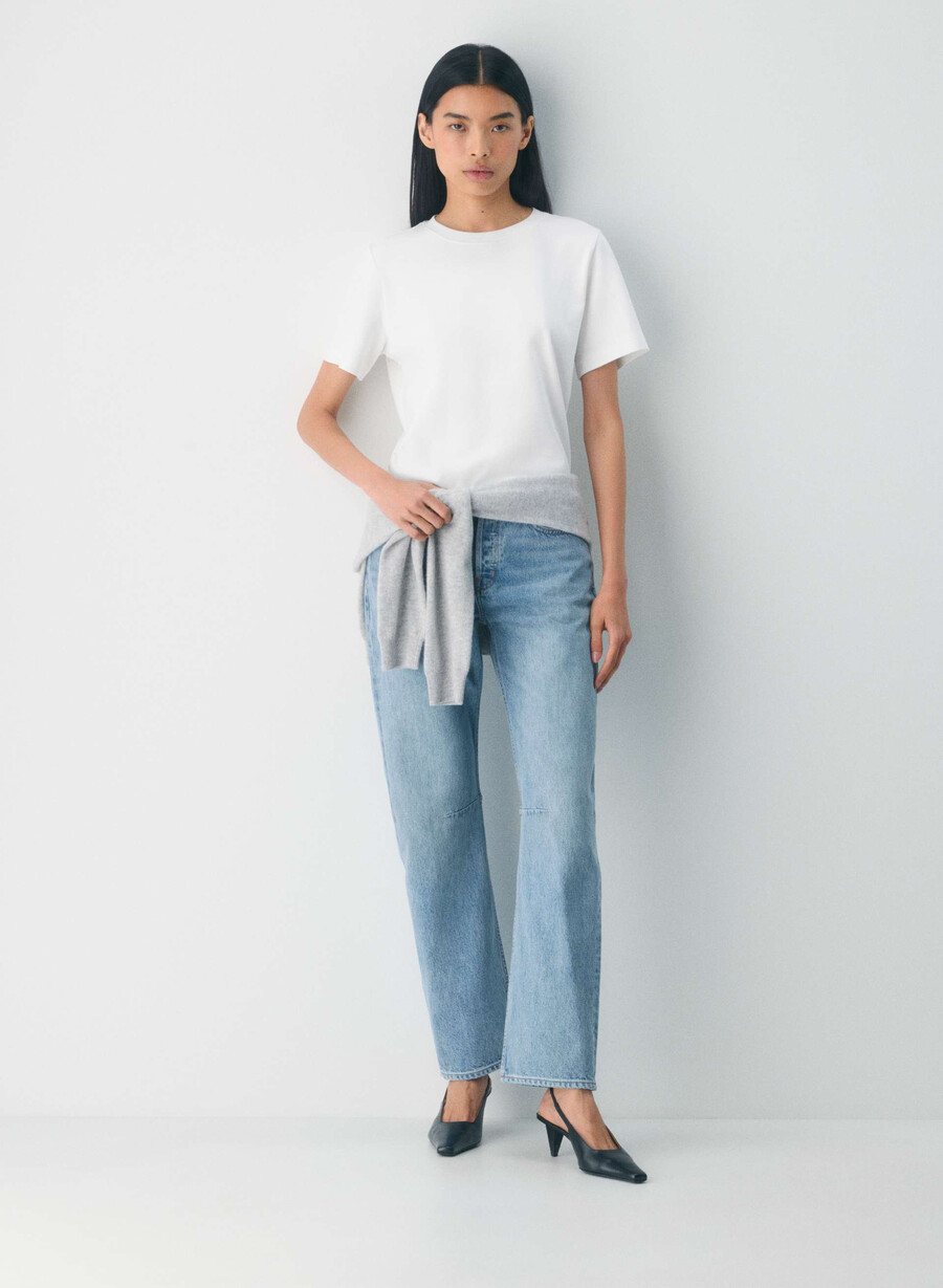 denim forum the 90s mid-rise loose tapered jean 7 yrs bleu taboo