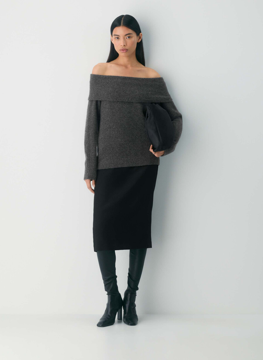 astoria sweater heather charcoal