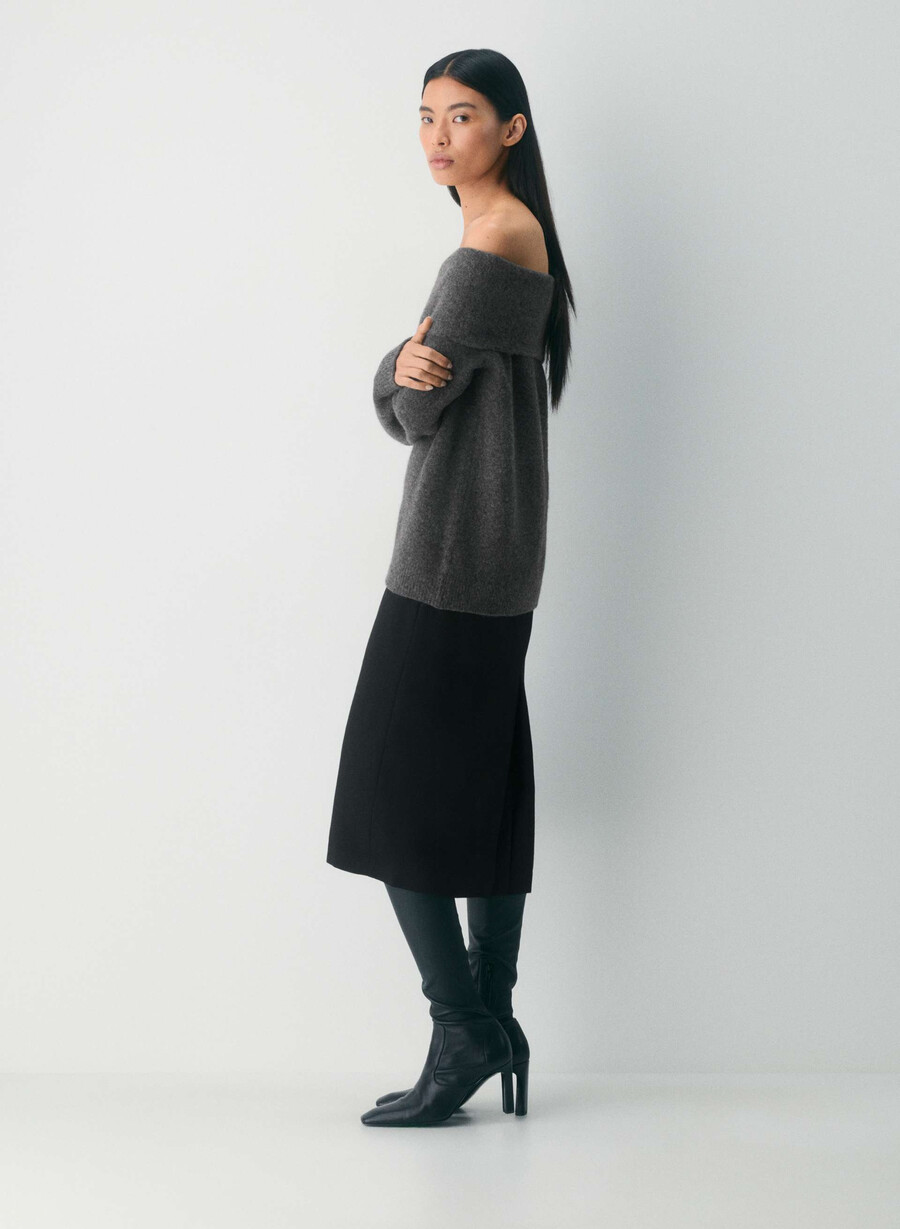 astoria sweater heather charcoal