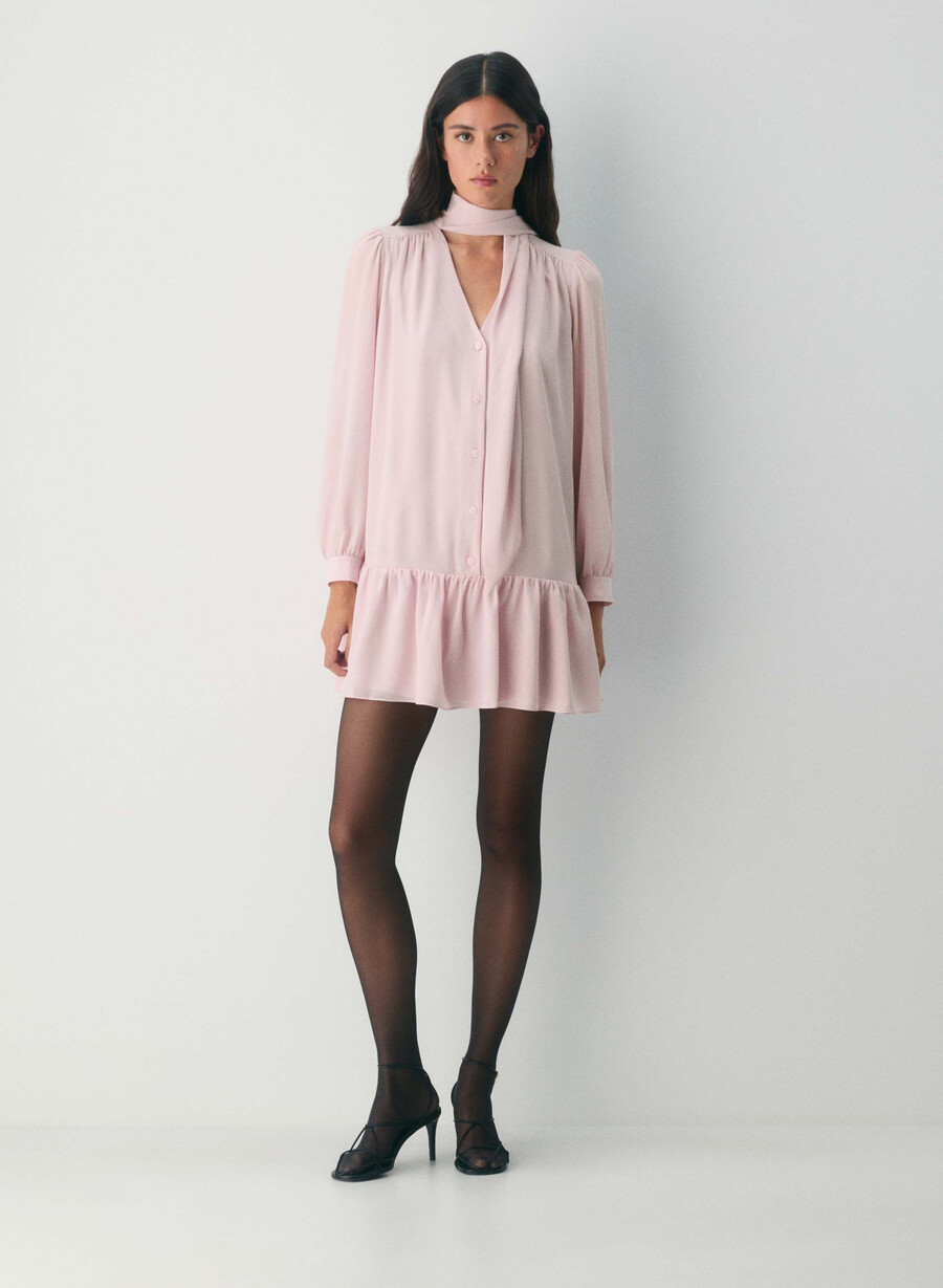 manor dress dusty pink