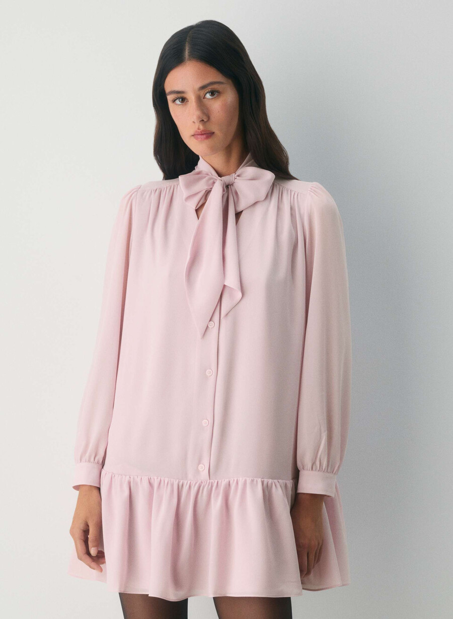 manor dress dusty pink