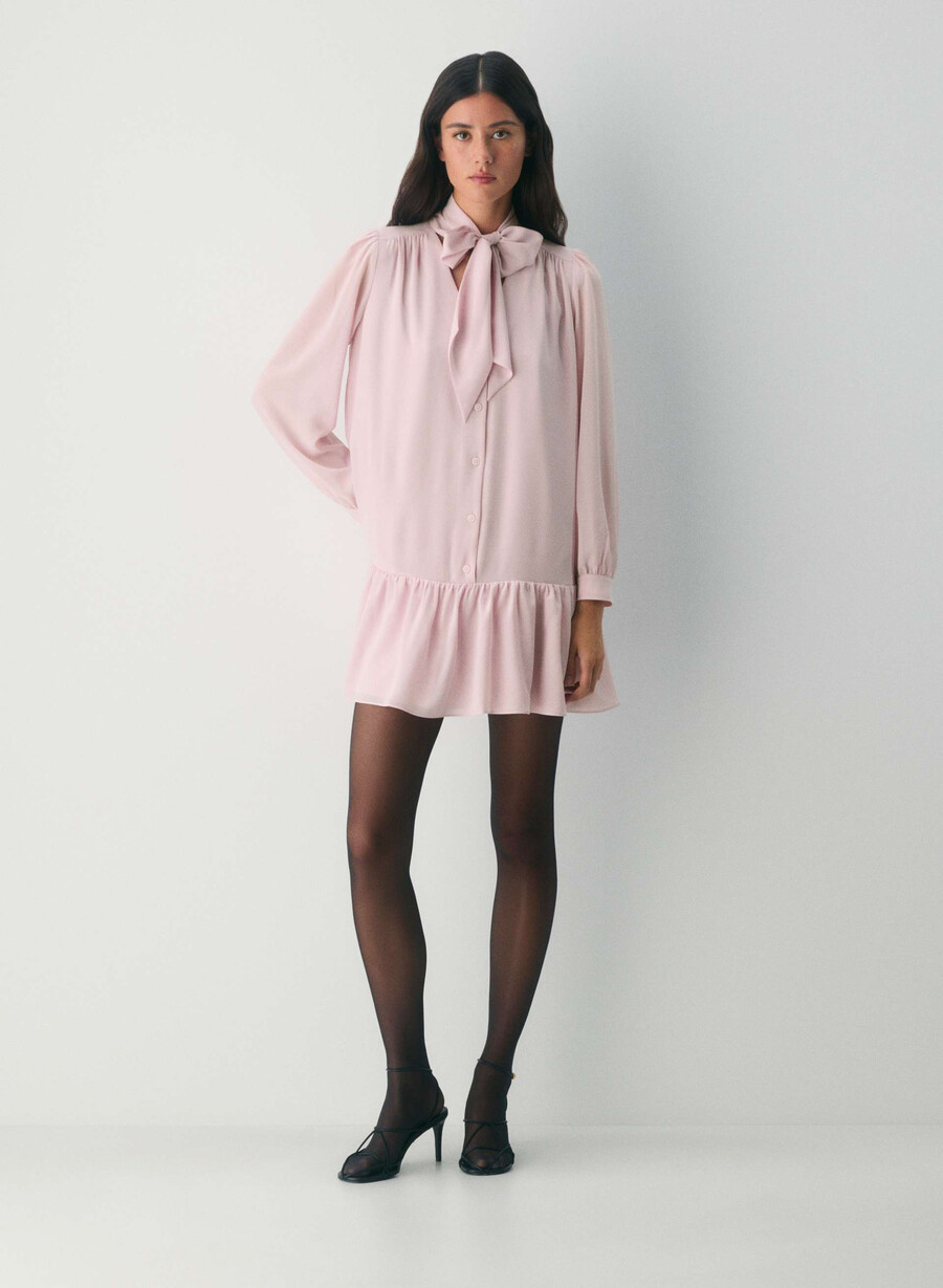 manor dress dusty pink