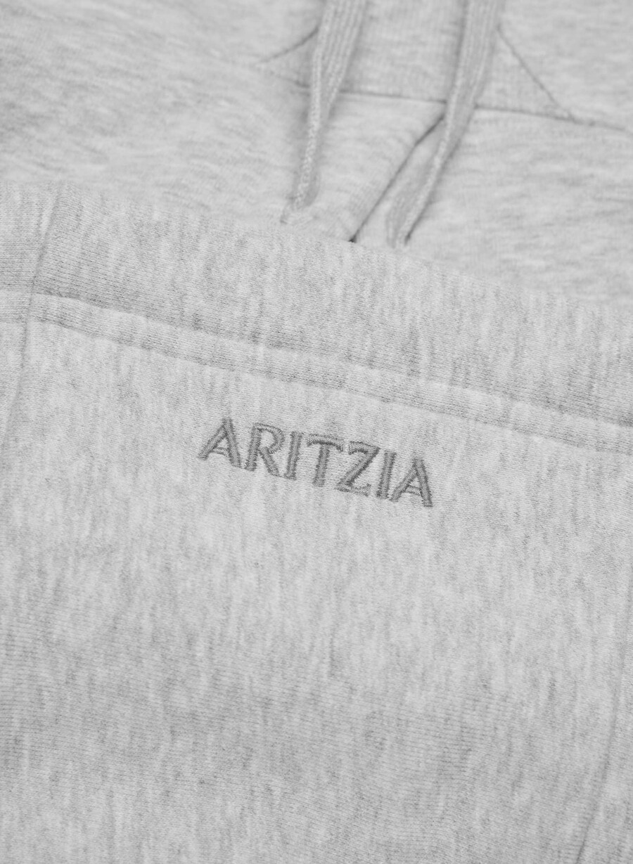 cozy sweatfleece snug raglan hoodie heather chrome