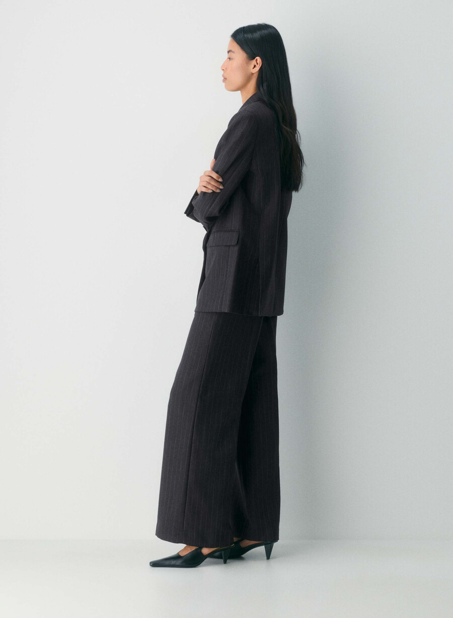 sylvan wool pant black