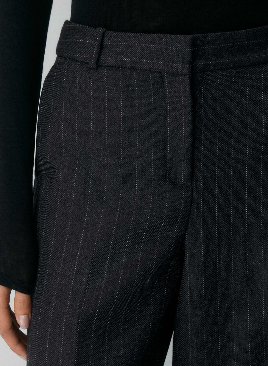 sylvan wool pant black