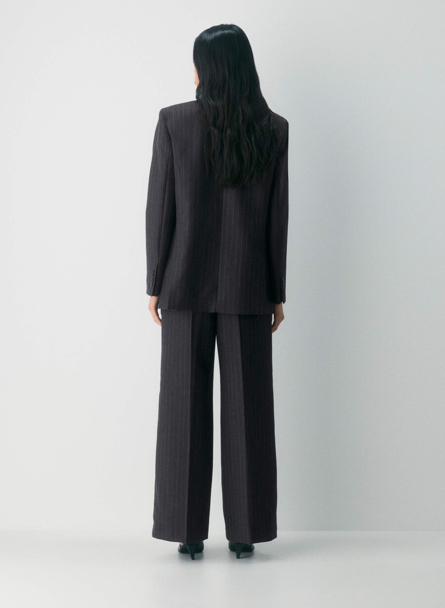 sylvan wool pant black