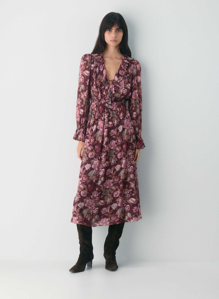 bronte dress cordovan frzn berry