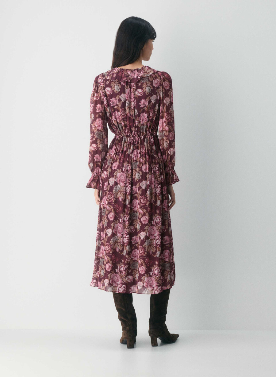 bronte dress cordovan frzn berry