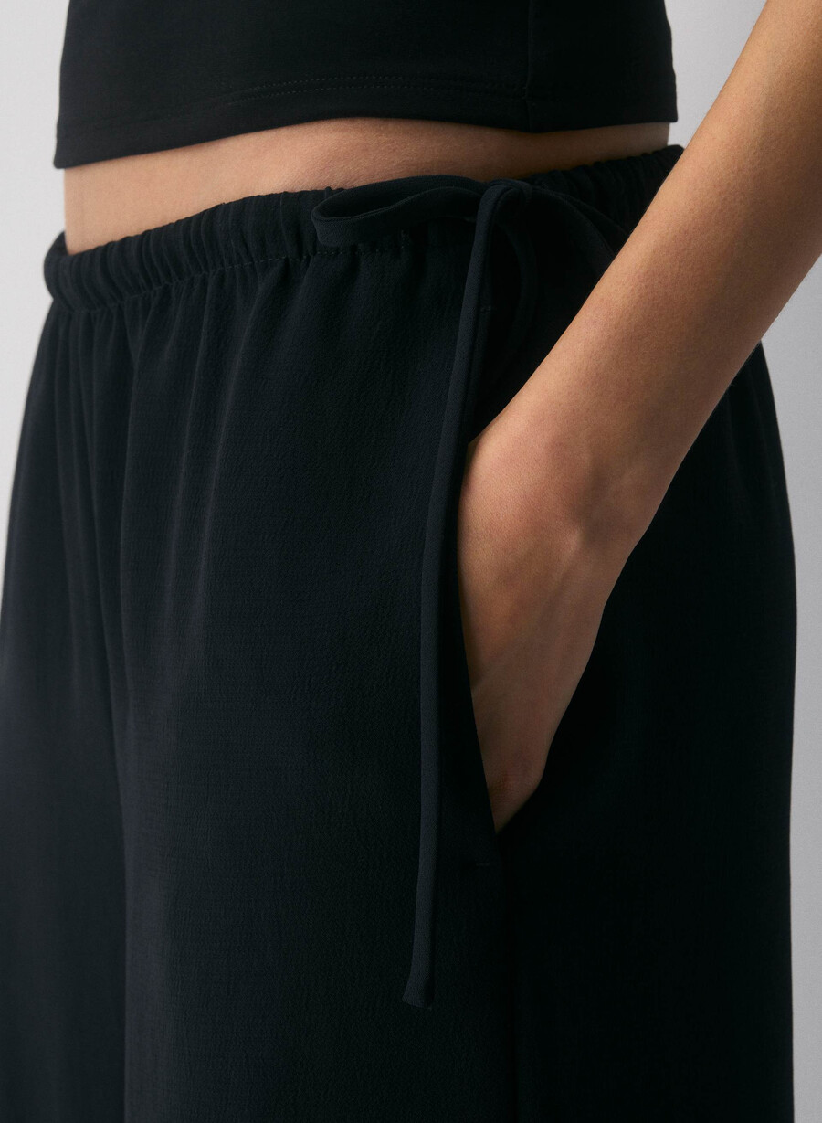 artisan pant - crepette black