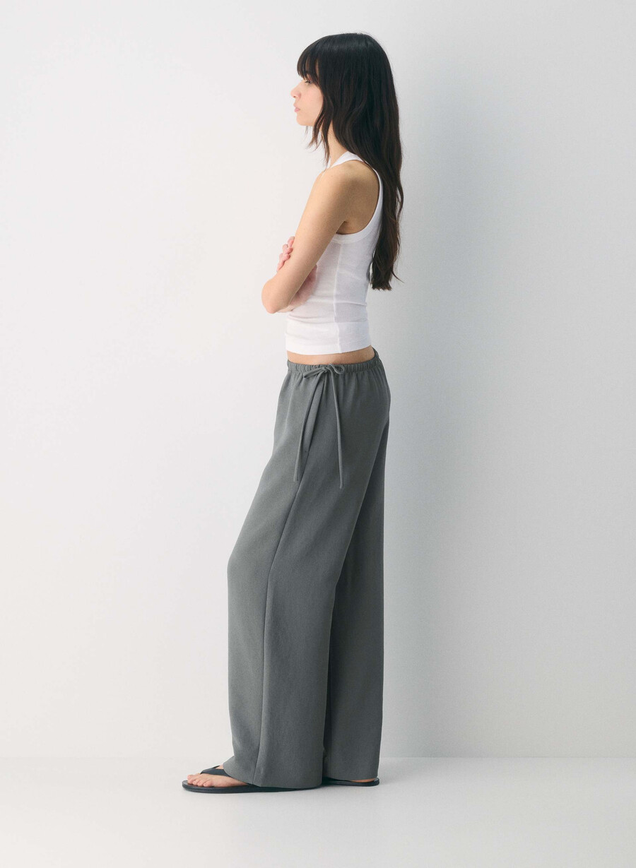 artisan pant - crepette dark grey
