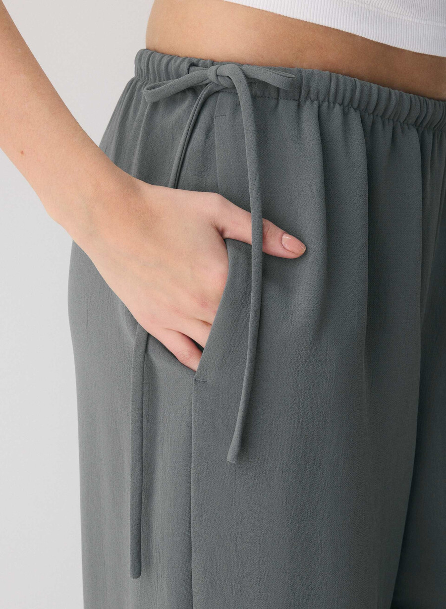artisan pant - crepette dark grey
