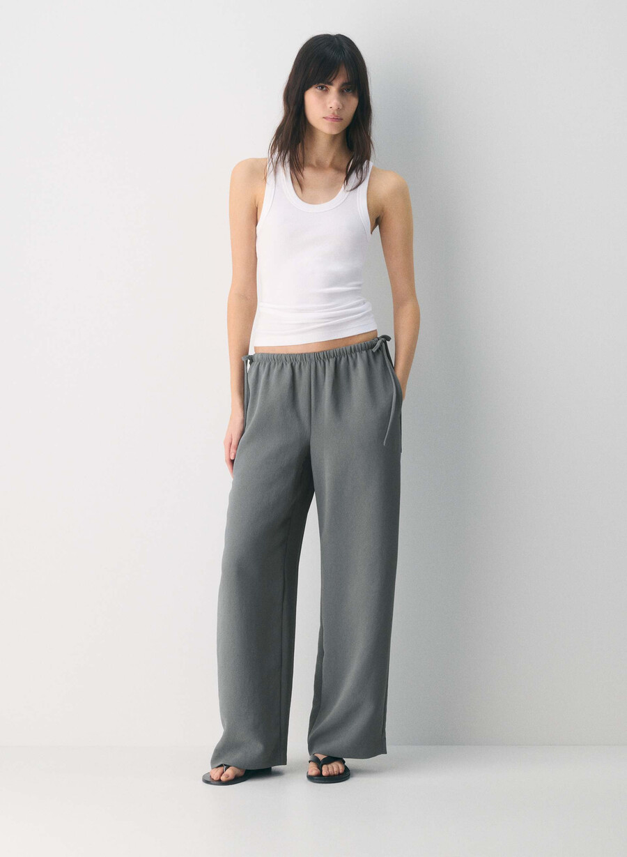 artisan pant - crepette dark grey