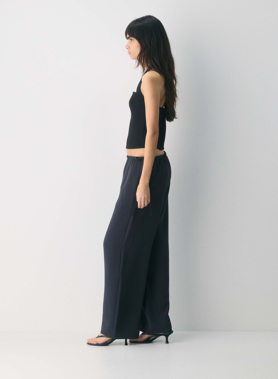 artisan pant - crepette dark night navy