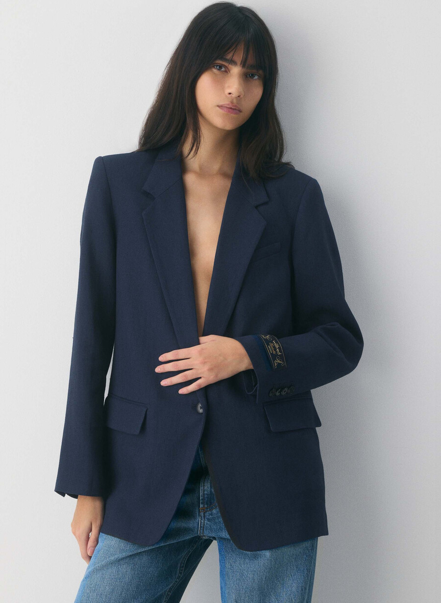 generation blazer - linen admiral