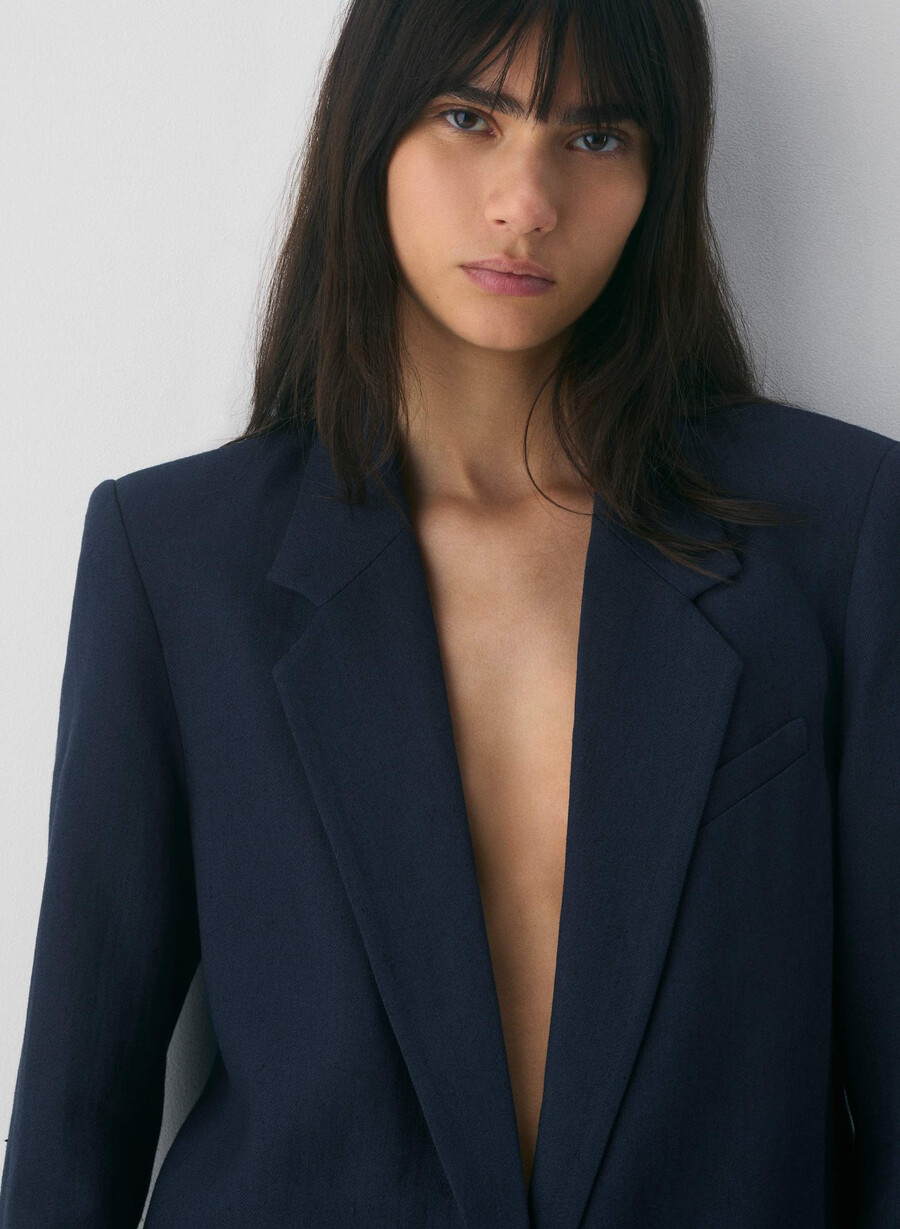 generation blazer - linen light birch