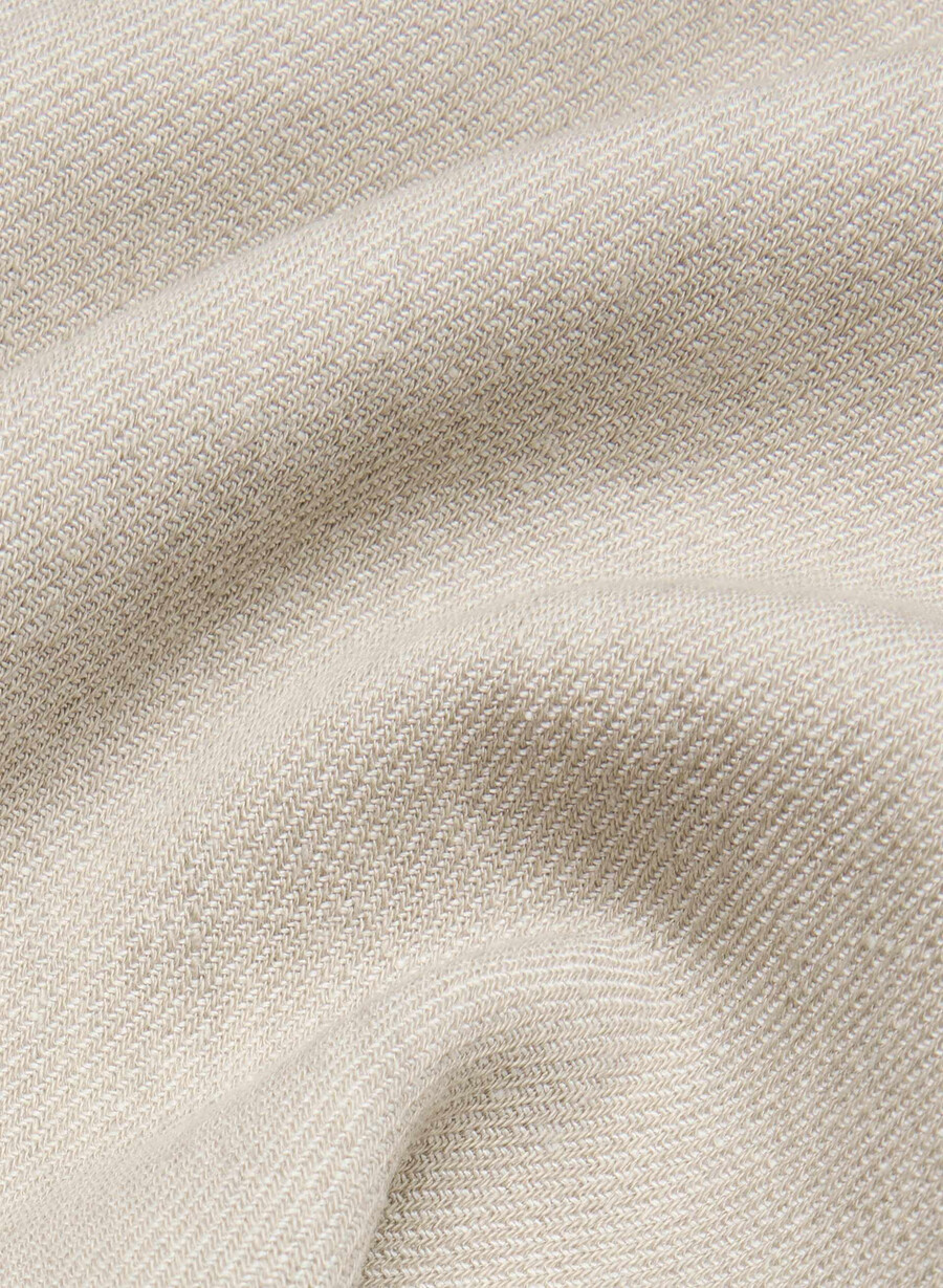 generation blazer - linen undyed dark ecru