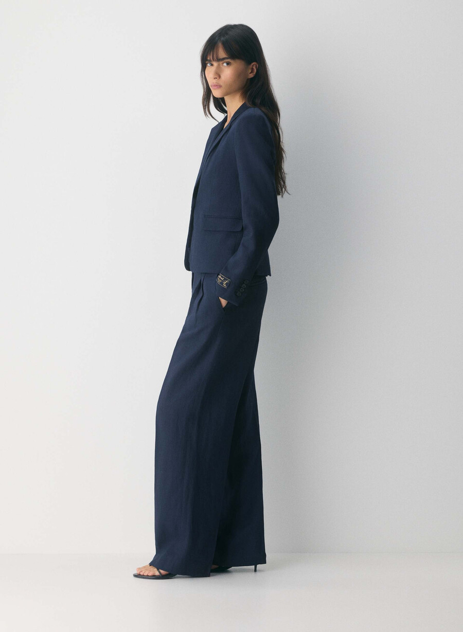 etiquette blazer - linen admiral