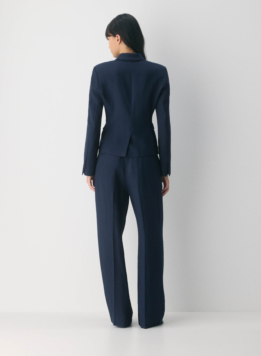 etiquette blazer - linen admiral