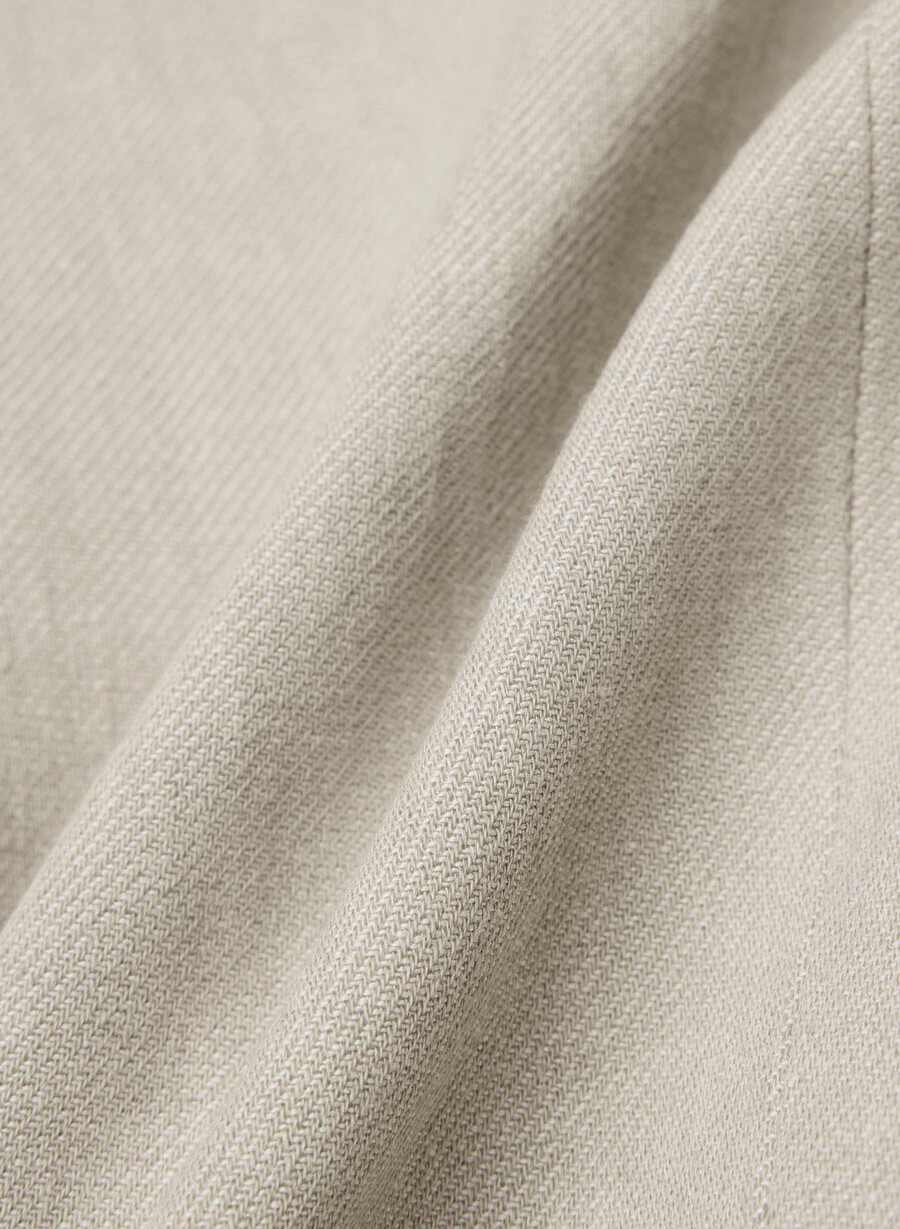 etiquette blazer - linen undyed dark ecru