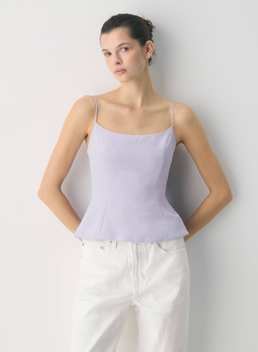 altar bustier - crepette wildflower lilac