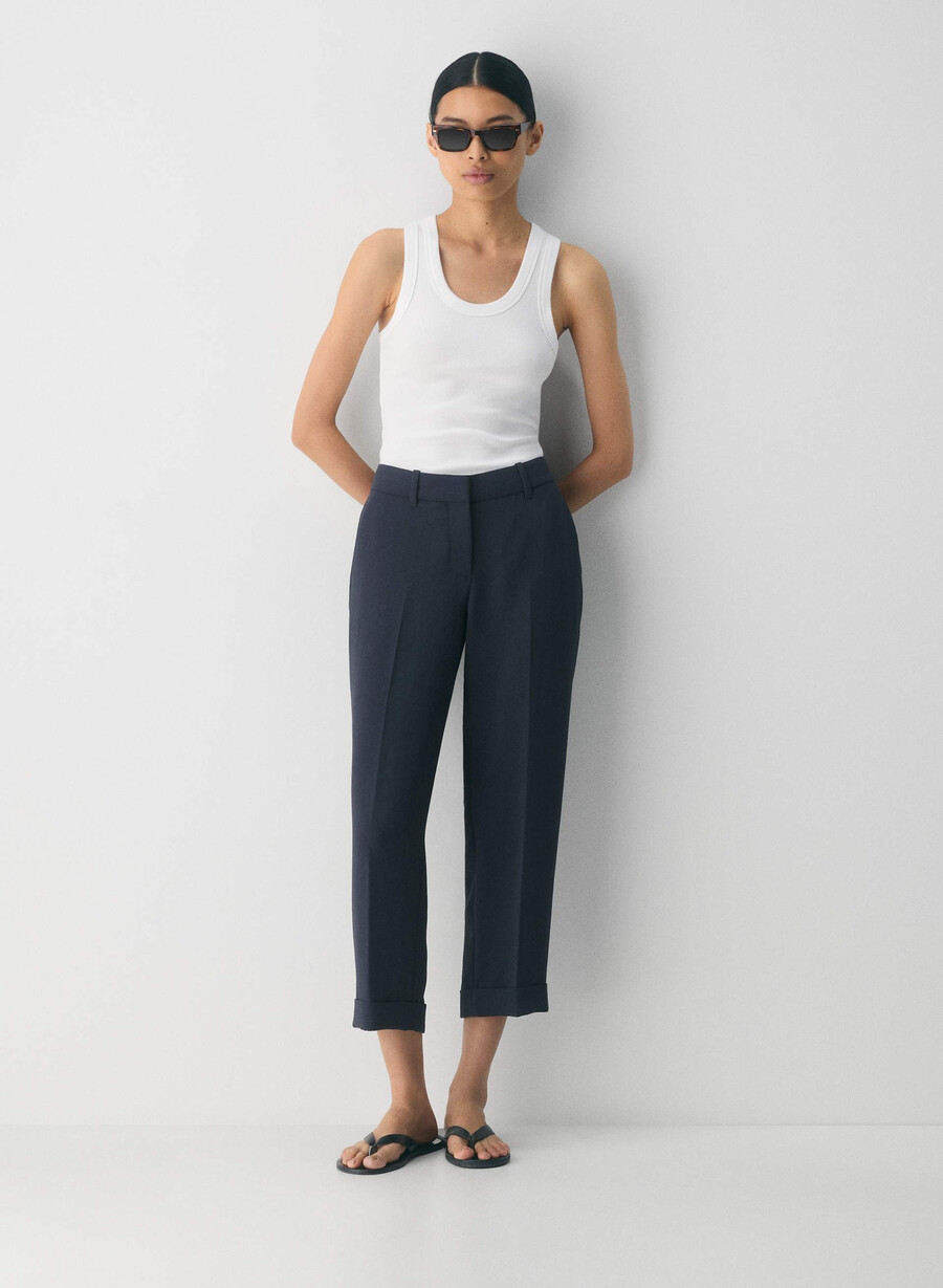 spire pant - crepette dark night navy