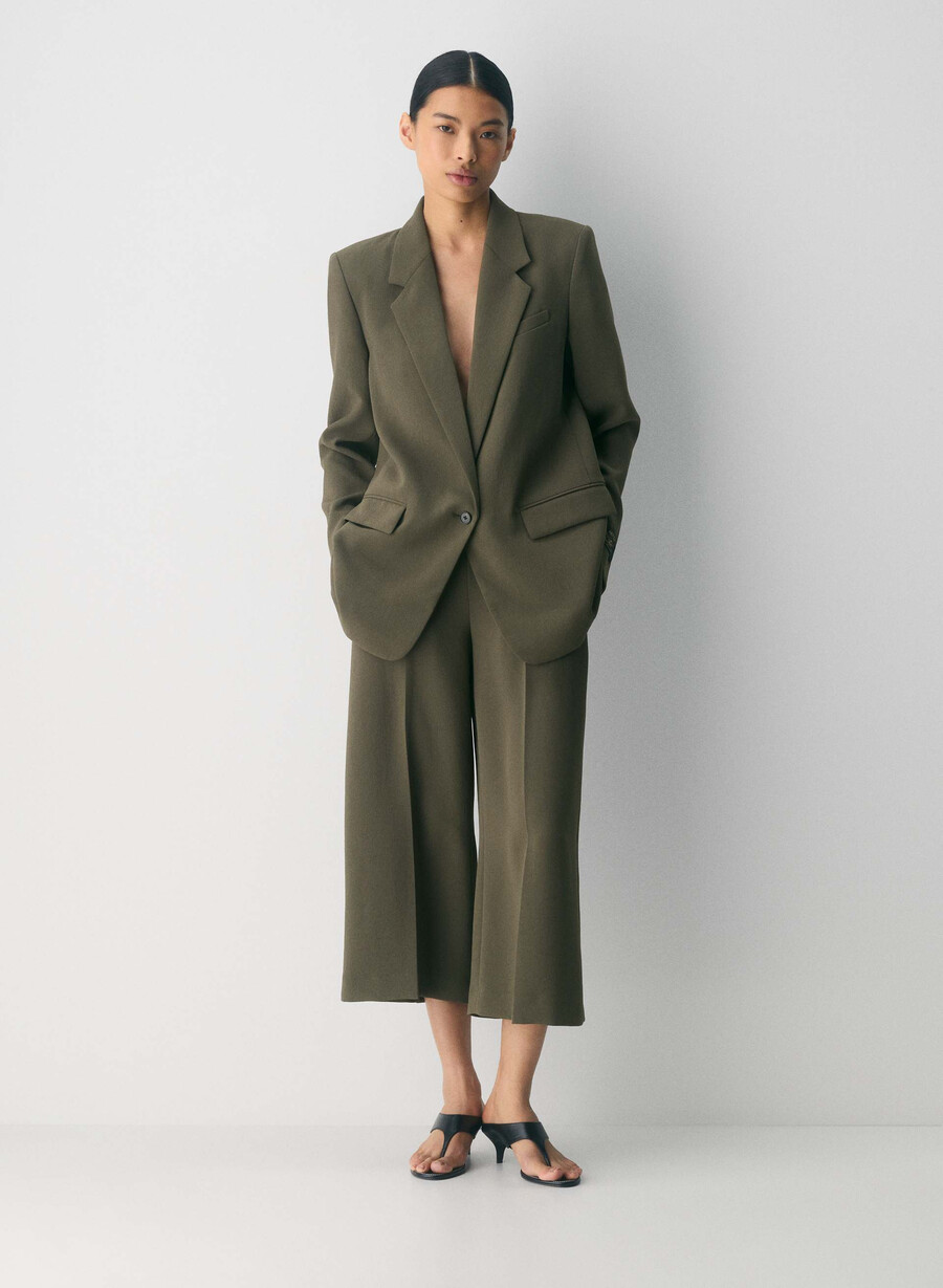 podium pant - crepette dark olive