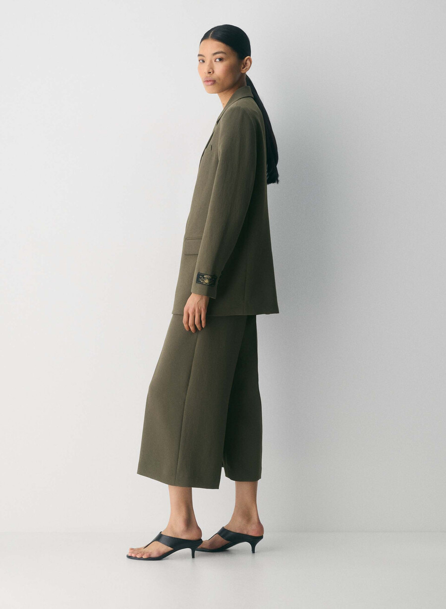 podium pant - crepette dark olive