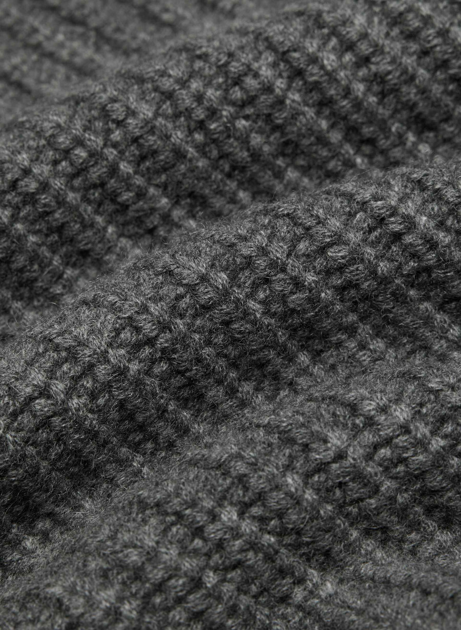 wallen wool cashmere sweater heather charcoal