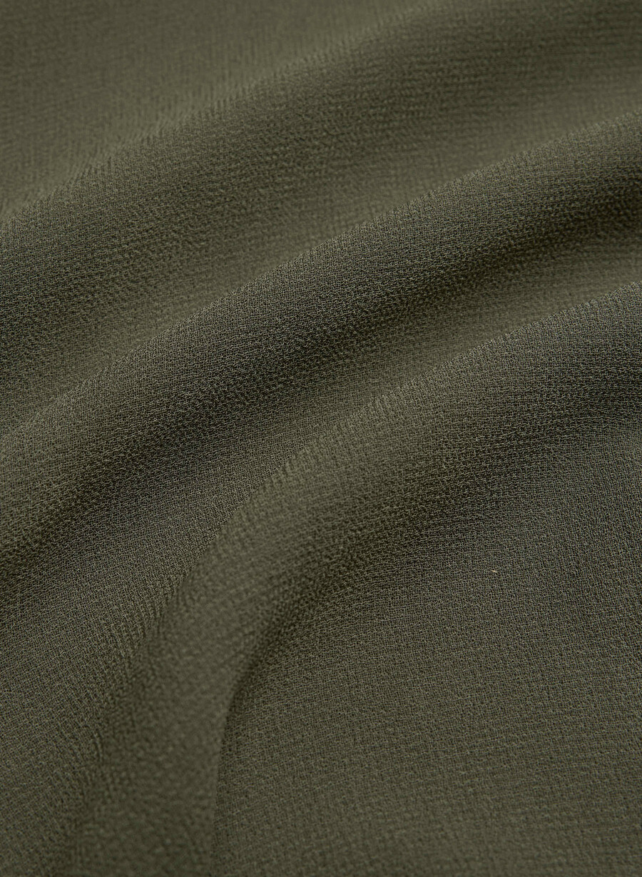 cursive dress dark olive