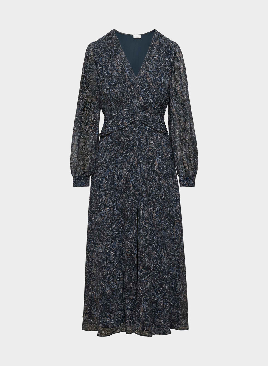 cursive dress dark night navytona