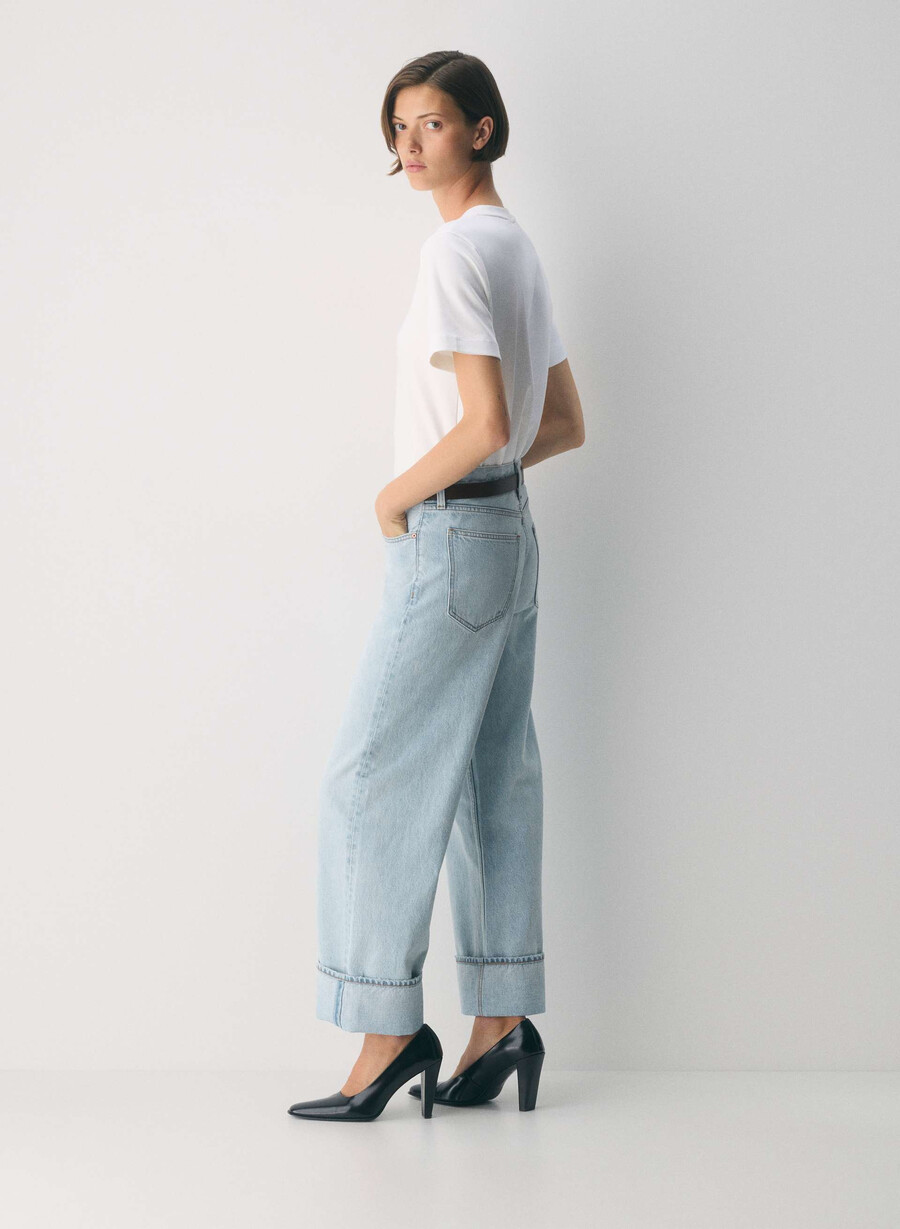 denim forum the 90s vintage lo-rise cuffed jean 15 yrs brl thr bleu