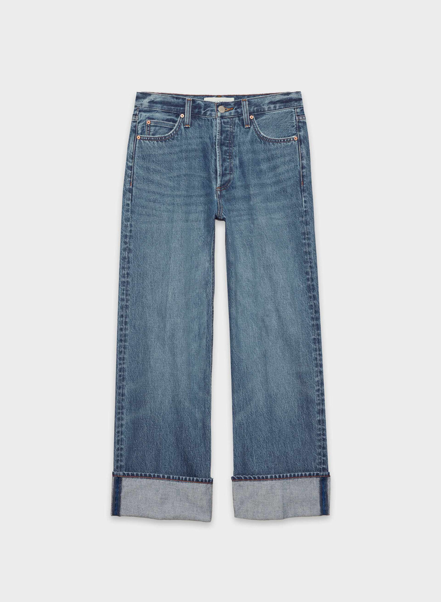 denim forum the 90s vintage lo-rise cuffed jean 5 yrs kiss n tell bl